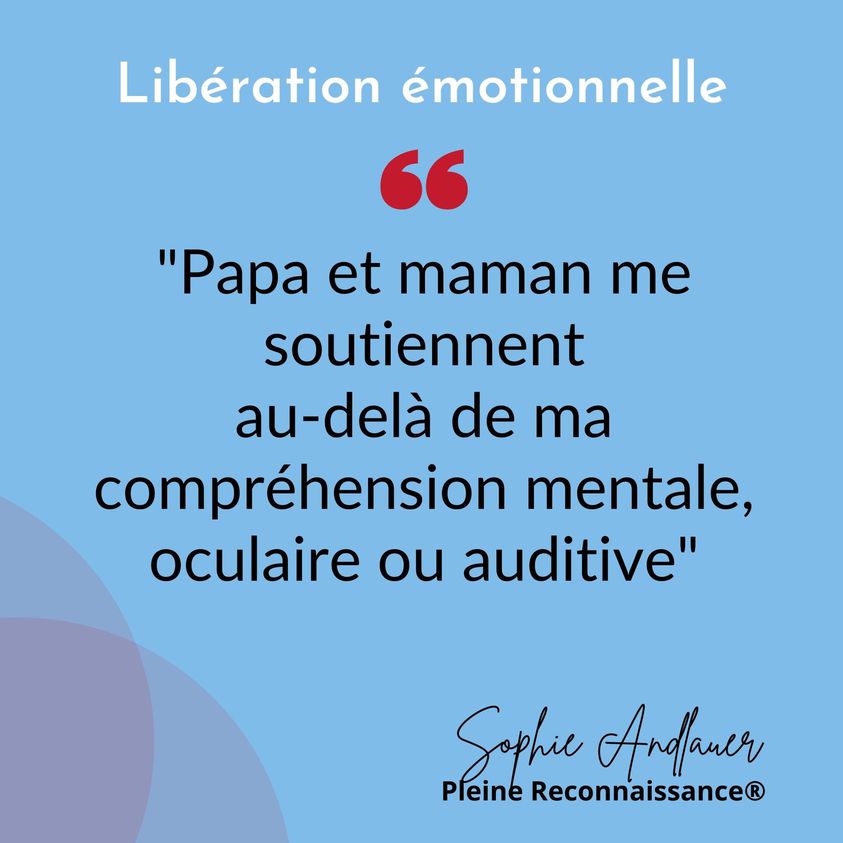 papa et maman me soutiennent